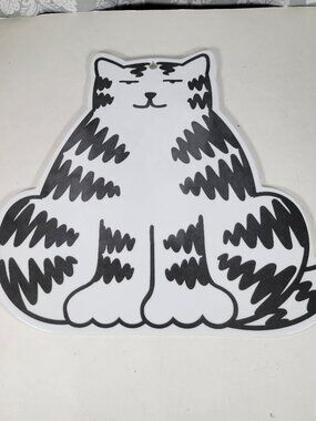 Black and White Cat - Kamenstein Wall Hanging